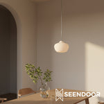 Load image into Gallery viewer, Rivrona Ribbed Fluted Modern Pendant Light for Dining & Kitchen