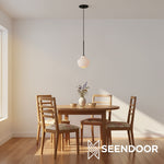 Load image into Gallery viewer, Rivrona Ribbed Fluted Modern Pendant Light for Dining & Kitchen
