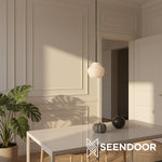 Load image into Gallery viewer, Rivrona Ribbed Fluted Modern Pendant Light for Dining & Kitchen