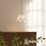 Cargar imagen en el visor de la galería, Lámpara colgante con pantalla floral Bellina Iluminación decorativa para el hogar