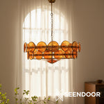 Load image into Gallery viewer, Lorenzo Overlapping Glass Discs – Vintage Lighting for Living Room