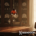 Cargar imagen en el visor de la galería, Lámpara colgante con pantalla floral Bellina Iluminación decorativa para el hogar