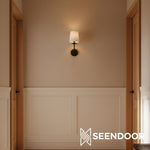 Load image into Gallery viewer, Rowan Classic Drum Modern Wall Sconce for Bedroom & Living Room