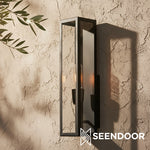 Load image into Gallery viewer, Ferrix Industrial Outdoor Wall Light – Iron & Glass Lighting for Patio