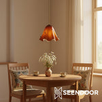 Cargar imagen en el visor de la galería, Lámpara colgante con pantalla floral Bellina Iluminación decorativa para el hogar