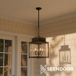 Afbeelding laden in galerijweergave, Yolvira Moderne Buitenlantaarn Hanglamp - Metalen Hanglamp voor Buitenruimtes