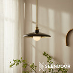 Afbeelding laden in galerijweergave, Forvara metalen paal hanglamp - boerderijstijl verstelbare eilandverlichting