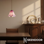 Cargar imagen en el visor de la galería, Lámpara colgante con pantalla floral Bellina Iluminación decorativa para el hogar