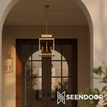 Afbeelding laden in galerijweergave, Yolvira Moderne Buitenlantaarn Hanglamp - Metalen Hanglamp voor Buitenruimtes