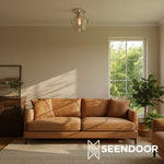 Load image into Gallery viewer, Merin Geometric Glass Modern Flush Mount for Hallway & Bedroom