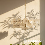 Load image into Gallery viewer, Lorenzo Overlapping Glass Discs – Vintage Lighting for Living Room