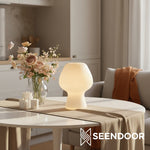 Load image into Gallery viewer, Novarise Textured Glass Modern Table Lamp for Bedside & Office