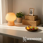 Load image into Gallery viewer, Novarise Textured Glass Modern Table Lamp for Bedside & Office