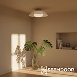 Load image into Gallery viewer, Elorina Dome Shade Contemporary Ceiling Light for Kitchen & Bathroom