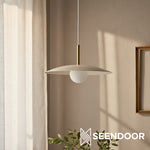 Load image into Gallery viewer, Curva Metal Globe Pendant Light - Modern Minimalist Light for Kitchen