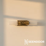 Load image into Gallery viewer, Kalvora Frosted Tube Wall Sconce Retro Modern Light for Indoor Spaces