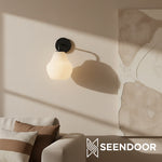 Load image into Gallery viewer, Rivrona Fluted Design Modern Wall Lamp for Entryway & Study