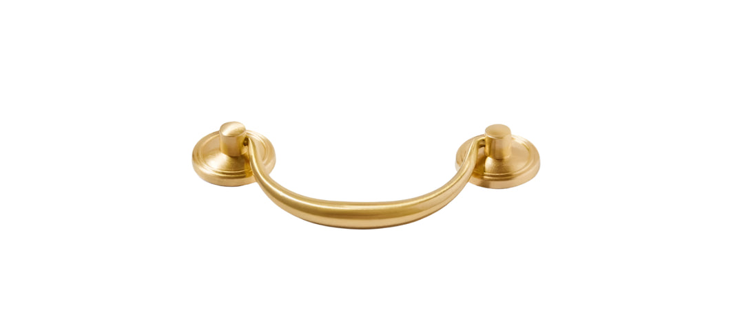 Ball Cream Style Brass Cabinet Pulls 3-3/4"cc With Modern Austere Elegant Style-Seendoor
