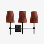 Carica l'immagine nella visualizzazione Galleria, Lampada da Parete con Paralumi in Lino Bianco Derlina – Lampada Retrò Multi-Testa in Metallo