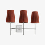 Carica l'immagine nella visualizzazione Galleria, Lampada da Parete con Paralumi in Lino Bianco Derlina – Lampada Retrò Multi-Testa in Metallo