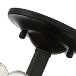 Bild in der Galerieansicht laden, Vintage Glas Doppelstöckige Deckenlampe mit Blumenmuster