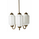 Load image into Gallery viewer, Eloise Vintage Glass Chandelier - Milk Glass Home Accent