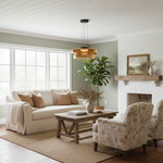 Load image into Gallery viewer, Nora Contemporary Multi-Layer Glass Pendant Lamp - Adjustable Hanging Light for Living Room or Kitchen Island