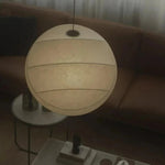 Carica l'immagine nella visualizzazione Galleria, Lampada a Sospensione a Sfera in Seta Wabi Sabi Japandi