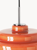 Bild in die Galerieansicht laden, Koloro Millie Glas-Hängeleuchte – Retro-Design Pendelleuchte für Wohnzimmer oder Essbereich