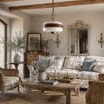 Cargar imagen en el visor de la Galería, Vintage glass pendant light with warm ambience