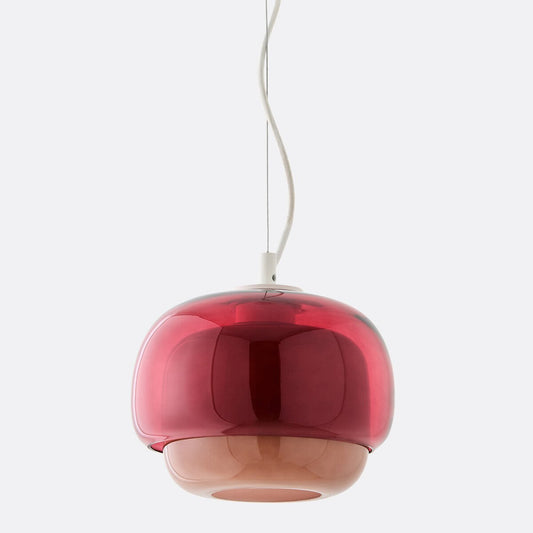 Clinco Zwei-Ton Buntglas-Hängeleuchte – Minimalistische Pendelleuchte für Wohnräume