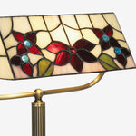 Afbeelding laden in galerijweergave, TF Camillo Libelle Tafellamp Glas-in-lood Met Golvende Rand - Tiffany Stijl Art Nouveau voor Sidetables en Leeshoekjes