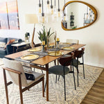 Load image into Gallery viewer, Lumivelle Sculptural 7-Light Chandelier – Adjustable Height Modern Glass Pendant