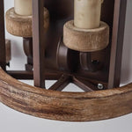 Załaduj obraz do przeglądarki galerii, Curved wood rail and lower iron support detail