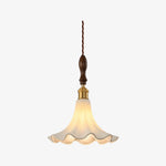Load image into Gallery viewer, Cazelle French Vintage Flower Pendant Light – Retro Floral Hanging Lamp for Bedroom and Entryway