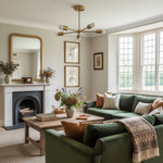 Load image into Gallery viewer, Mobilux Line Mid Century Gold Sputnik Chandelier - Geometric Brass Fixture