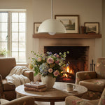 Load image into Gallery viewer, Metio Dome Pendant – Modern Metal Dome Lamp for Living Room & Bedroom