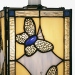 Afbeelding laden in galerijweergave, TF Butterfly hanglamp — Artistieke hanglamp van glas-in-lood voor woonkamer of slaapkamer