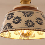 Cargar imagen en el visor de la Galería, detail - ceramic floral shade