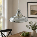 Cargar imagen en el visor de la Galería, Bauhaus chrome dome pendant light