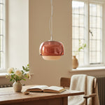 Afbeelding laden in galerijweergave, Clinco tweekleurige glas-in-lood hanglamp - minimalistische hanglamp voor woonruimtes