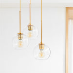 Load image into Gallery viewer, Selvion Asymmetric Glass Ball Chandelier for Dining Room & Living Room