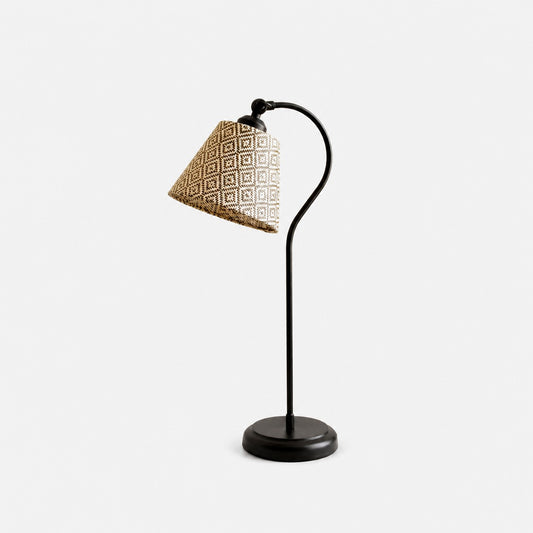 Woven Geometric Shade Table Lamp