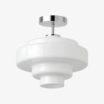 Load image into Gallery viewer, Koloro Glass Ceiling Light — Layered Rounded Design Lampshade for Hallway or Cloakroom