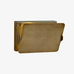 Afbeelding laden in galerijweergave, Vintage messing wandlamp met klapdeksel - artistieke metalen stijl