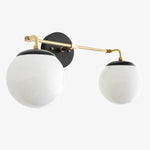 Load image into Gallery viewer, Glorica Glass Wall Sconce - Modern Vintage Vanity Light Fixture