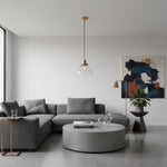 Afbeelding laden in galerijweergave, Novera Art Deco koepel verstelbare hoogte glazen kap hanglamp - Woonkamer