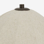 Afbeelding laden in galerijweergave, Cordove Tafellamp Sculpturale Bolvormige Voet Artistieke Tafellamp - Linnen Kap voor Slaapkamer Woonkamer