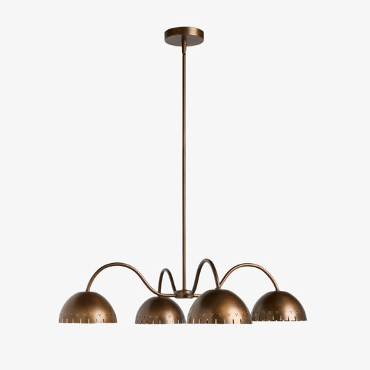 Lámpara de Araña Moderna Lustrona – Luz de Declaración con Estructura Artística de Metal para Áreas de Sala o Comedor
