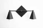 Load image into Gallery viewer, Ornato Luxe Geometric Vanity Light - Solid Brass Art Deco Bathroom Lighting